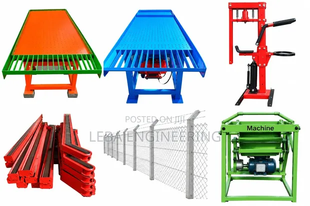 Cabro Vibrating Table, Fencing Post & Manual Block Machine - 1