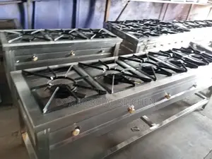 Commercial 5-Burner Hotel Stove - High Pressure Flame