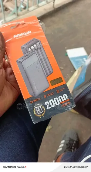 Amaya Superfast 20000mAh Powerbank with 4-in-1 Cables