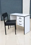 Boss Office Products Study Desk with 3 Drawers and Black Caterina Chair - 2