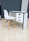 Modern Eames Style Office Chair and Desk Set - 2