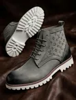 Louis Vuitton Grey Suede Boots - 1