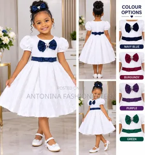 Unique Girls' Cotton Dress (Ages 2-10)