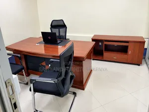 Ofisi ya Mtendaji Seti ya Dawati na Kredenza na Viti