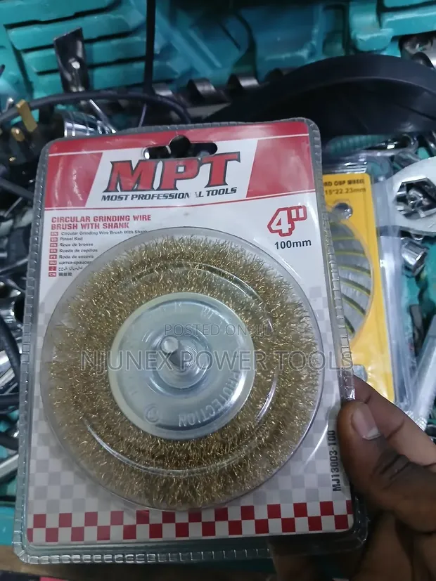 MPT Circular Grinding Wire Brush With Shank (100mm) - 1