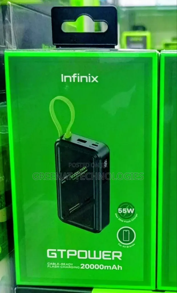 Infinix GTPOWER 20000mAh 55W Max Flash Charging Power Bank - 1