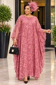 Luxury Lace Kaftan - White - 5