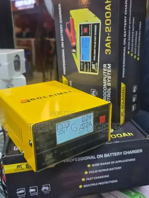 12V/24V Smart Battery Charger with LCD Display