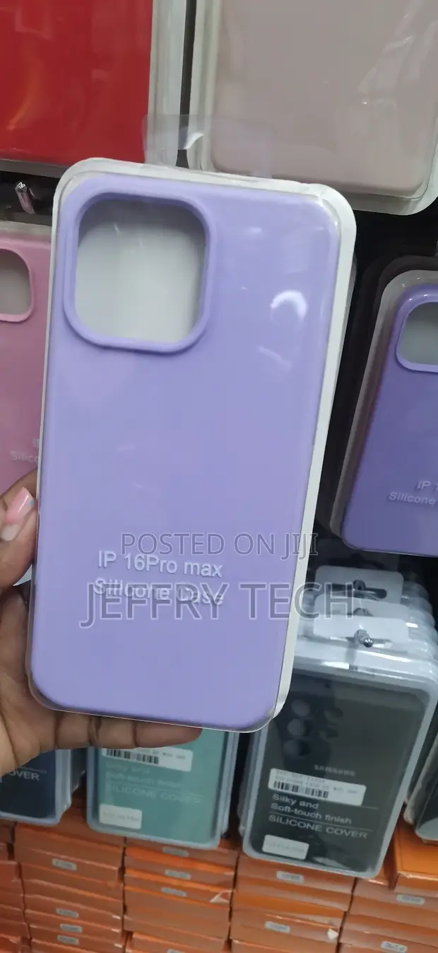 Light Purple Silicone Case for Apple iPhone 16 Pro Max - 1