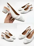 Women's Slingback Shoes - Various Colors - 4