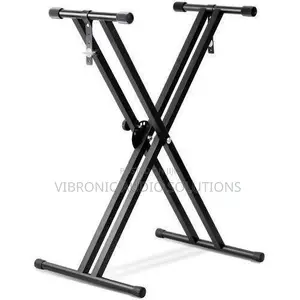 Heavy Duty Double X Keyboard Stand with Locking Legs