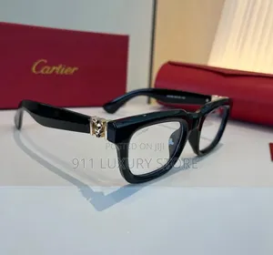 Cartier Luxury Eyeglasses - Black & Gold