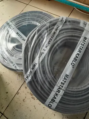 Matstar Twin & Earth Cable ya Umeme 2.5mm, Mita 90