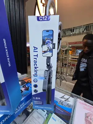 C12 AI Tracking Selfie Stick Tripod 1.8M Gesture Control