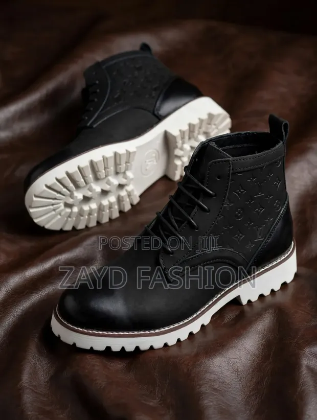 Louis Vuitton Black Suede Boots - 1