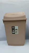 Kikapu cha Taka cha Plastiki 10L - Peach & Nyeusi - 1