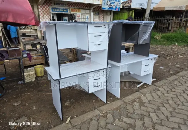 Brand New White Study Table - 1
