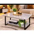 Imported Executive Marble Top Coffee Table - 1
