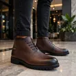 Clarks Leather Boots - Coffee - 2