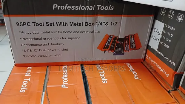 Professional Chrome Vanadium 85-Piece Tool Set - 1