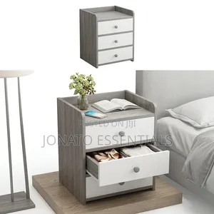 Modern 3 Drawer Bedside Table Nightstand