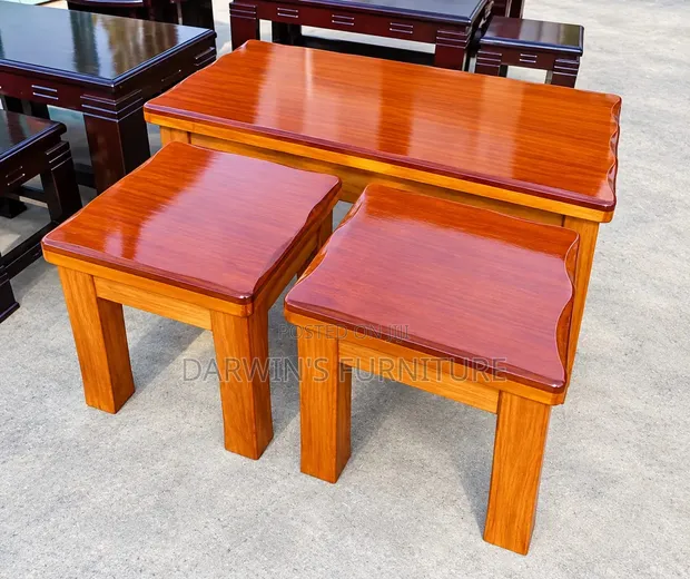 Golden Dining Table - Mahogany - 1
