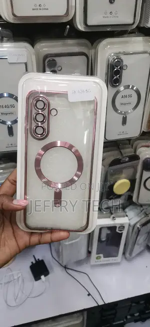 Kifaa cha Rose Gold Clear MagSafe kwa Samsung Galaxy A26