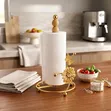 Gold Butterfly & Floral Countertop Paper Towel Holder - 1