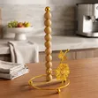 Gold Butterfly & Floral Countertop Paper Towel Holder - 4