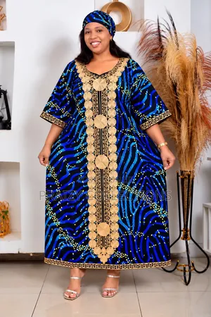 Embroidery Free Ankara Dress - Long & Short