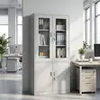 Metal Office Storage Unit - Nyeupe - 2