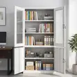 Metal Office Storage Unit - Nyeupe - 5