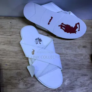 Polo Open Shoes - White & Black