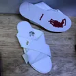 Polo Open Shoes - White & Black - 1