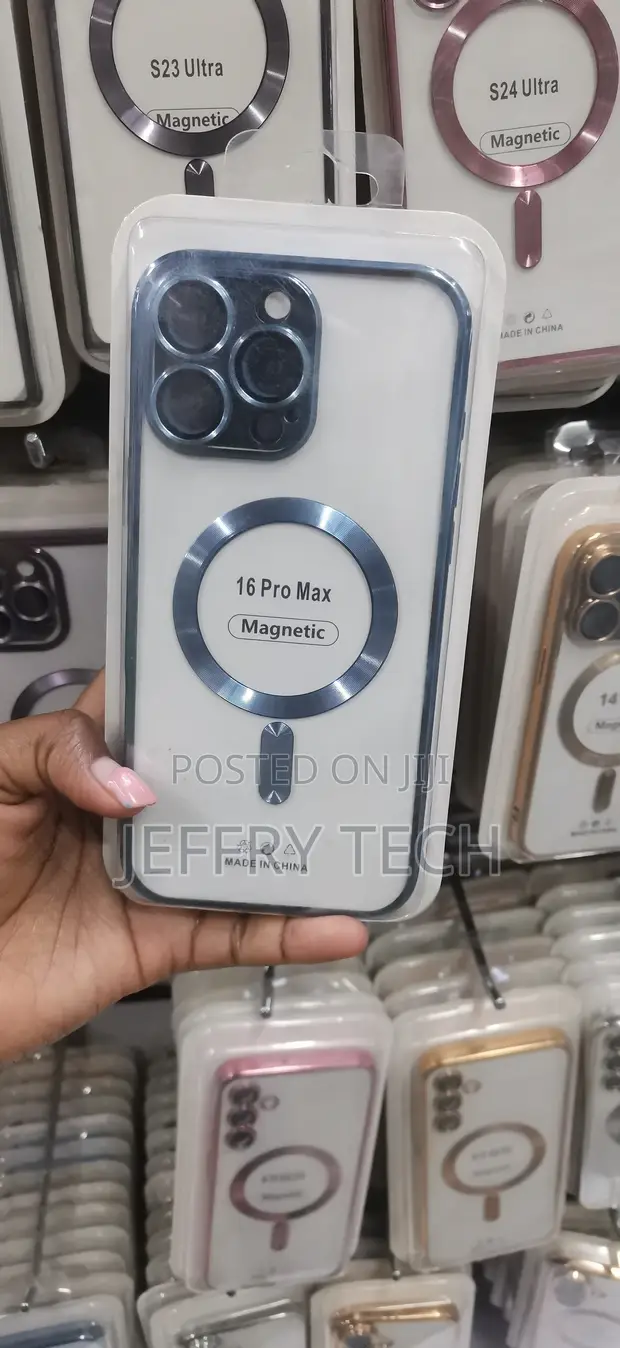 Clear Magnetic Case for iPhone 16 Pro Max - 1