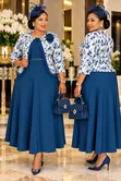 Turkey Maxi Dress 2-Piece Set (Dress + Jacket) - 3