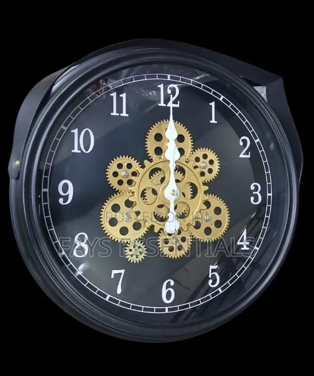 Rotating Moving Gear Wall Clock - 1