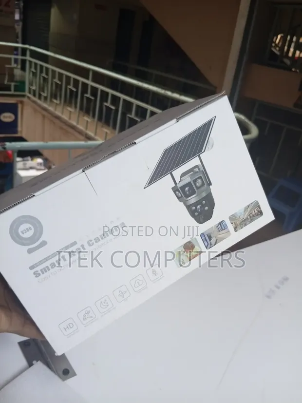 V380 Pro 4G Solar Dual Lens Camera - 1