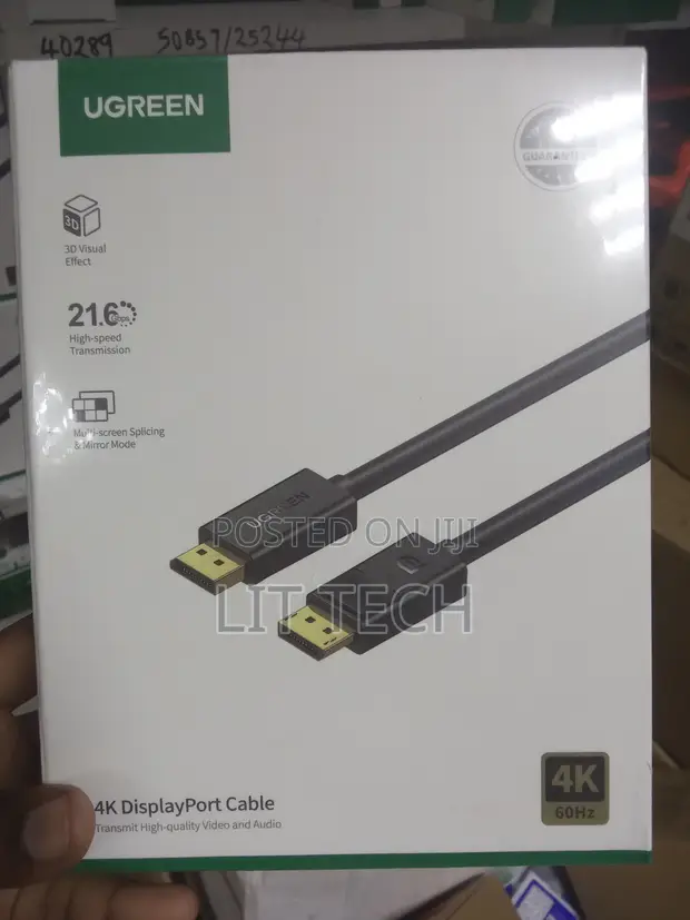 UGREEN 4K DisplayPort Male-to-Male 1m Cable (DP102) - 1