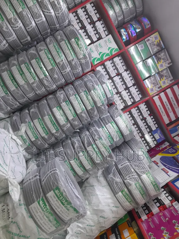 Matstar Twin na Earth Cable ya Umeme Mita 90 - 1