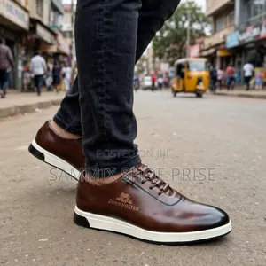 John Foster Casual Brown Lace-Up Shoes