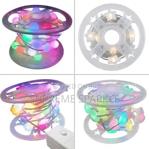 Taa za Krismasi 10M za LED Zenye Rangi Nyingi