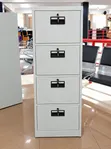 4-Drawer Steel Filing Cabinet with Locks - 1