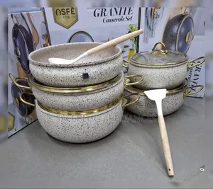 Amberay 11-Piece Granite Casserole Set