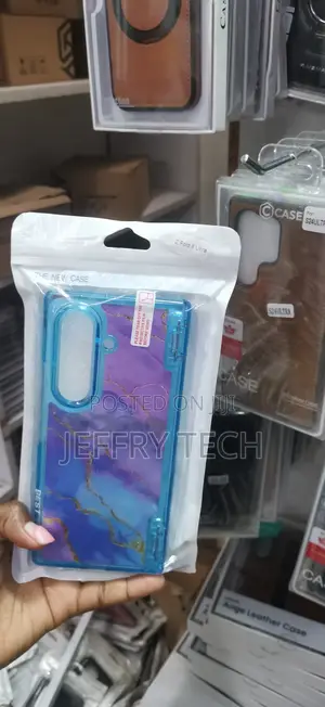 Kifaa cha Simu cha Purple & Blue Marble kwa Samsung Z Fold 6 Ultra