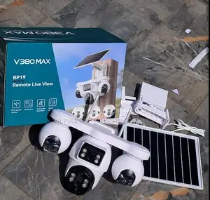Kamera ya Usalama ya Solar 4G yenye Lens 4 (V380Pro)