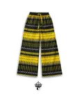Chichi Wide Leg Kitenge Pants - Black & Yellow - 1