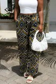 Chichi House of Fashion Geometric Ankara Wide Leg Pants - 3