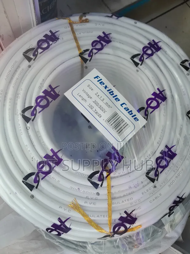 AON 1.5mm 3-Core Flexible Cable (100 Yards) - 1