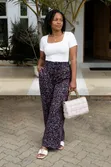 Brown & Blue Ankara Chichi Wide Leg Pants - 2